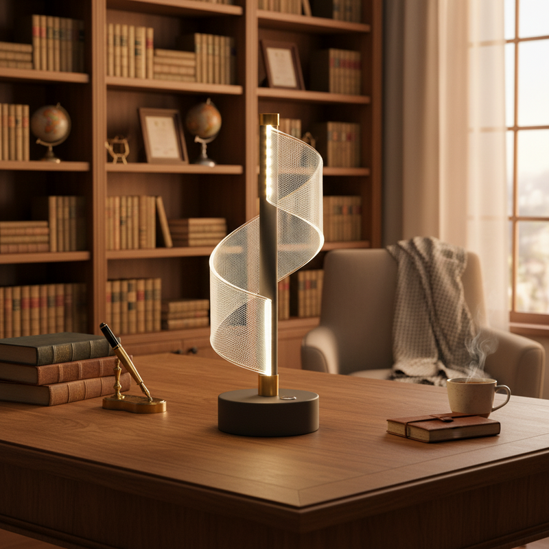 TABLE LAMP-LT845 GREY