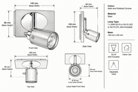 Brightstar-S058/1 SATIN Spotlight.