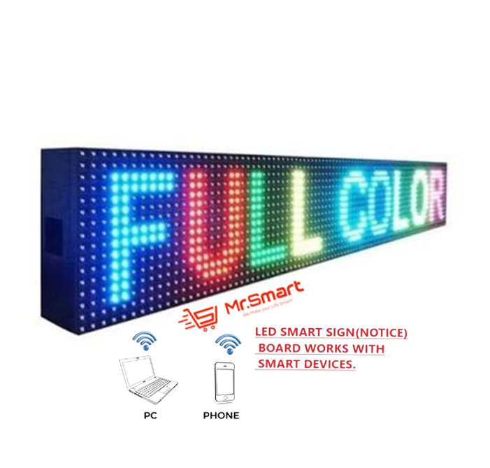 Smart LED Panel Sign Board (message board).