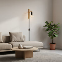 Eurolux Pockley Wall Light Black/Brown-W671