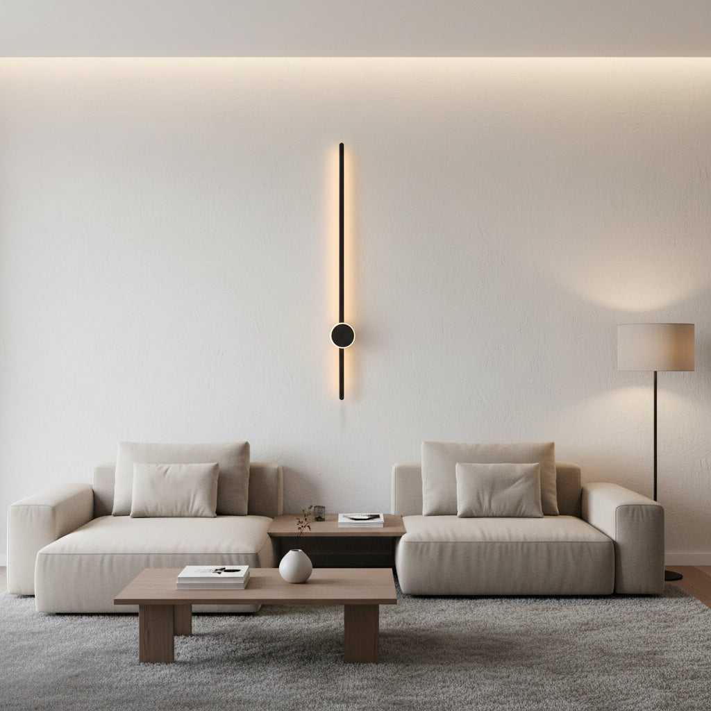 Eurolux Nevo Backlit Wall Light Black LED 15w-W674