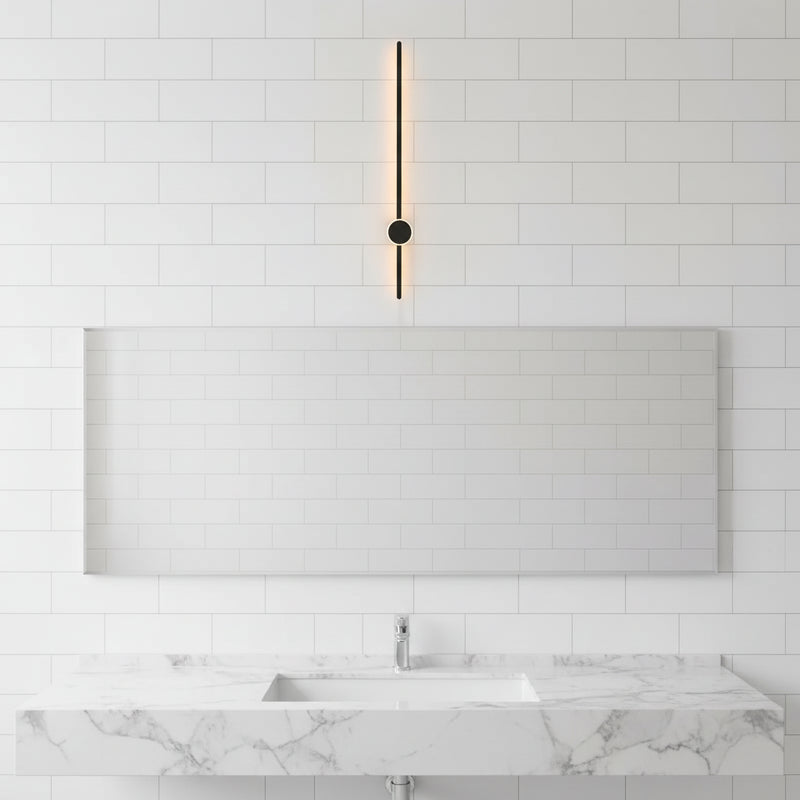 Eurolux Nevo Backlit Wall Light Black LED 15w-W674