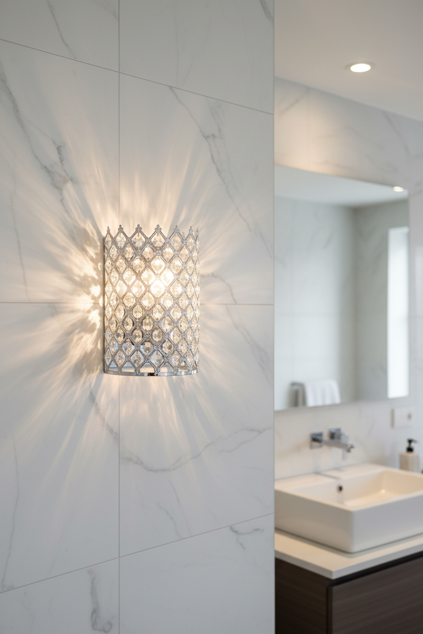 WALL LAMP-WB045/1 CHROME