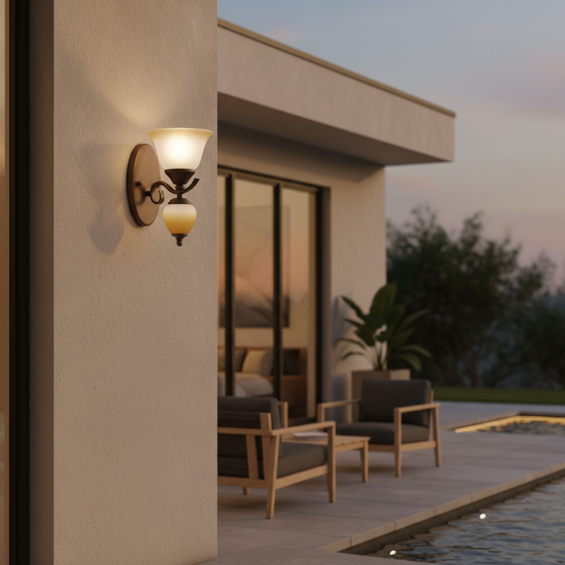 WALL LAMP-WB108/1 RUST