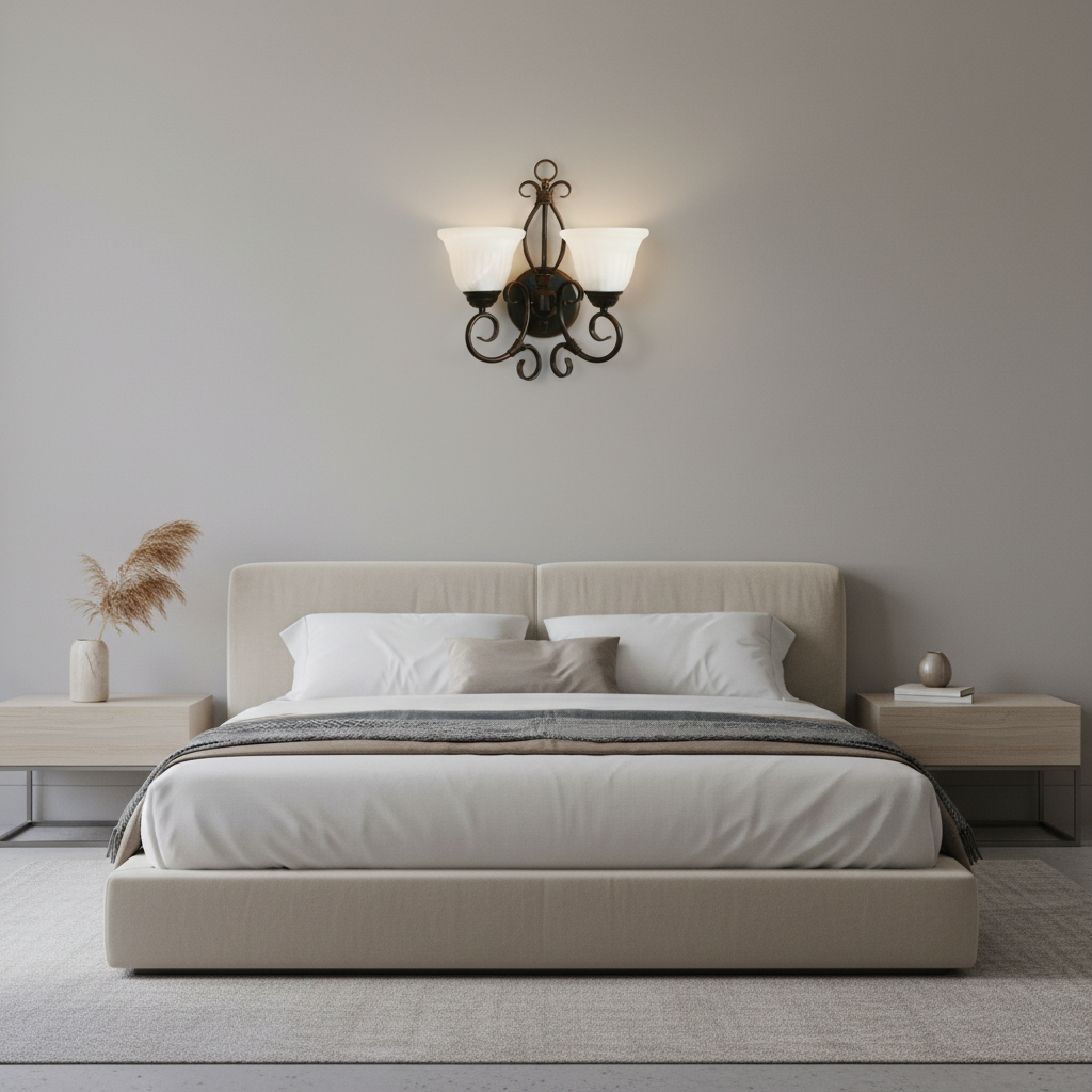 WALL LAMP-WB1470/2 OLD GOLD