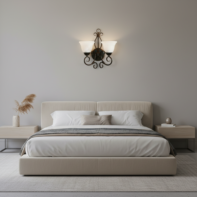 WALL LAMP-WB1470/2 OLD GOLD