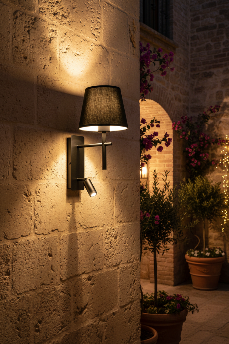 METAL WALL LAMP-WB278 BLACK