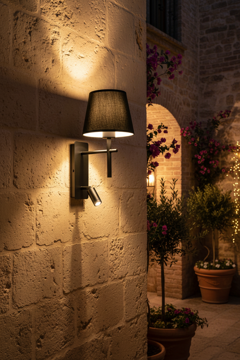 METAL WALL LAMP-WB278 BLACK
