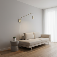 WALL LAMP-WB372 SATIN BRASS