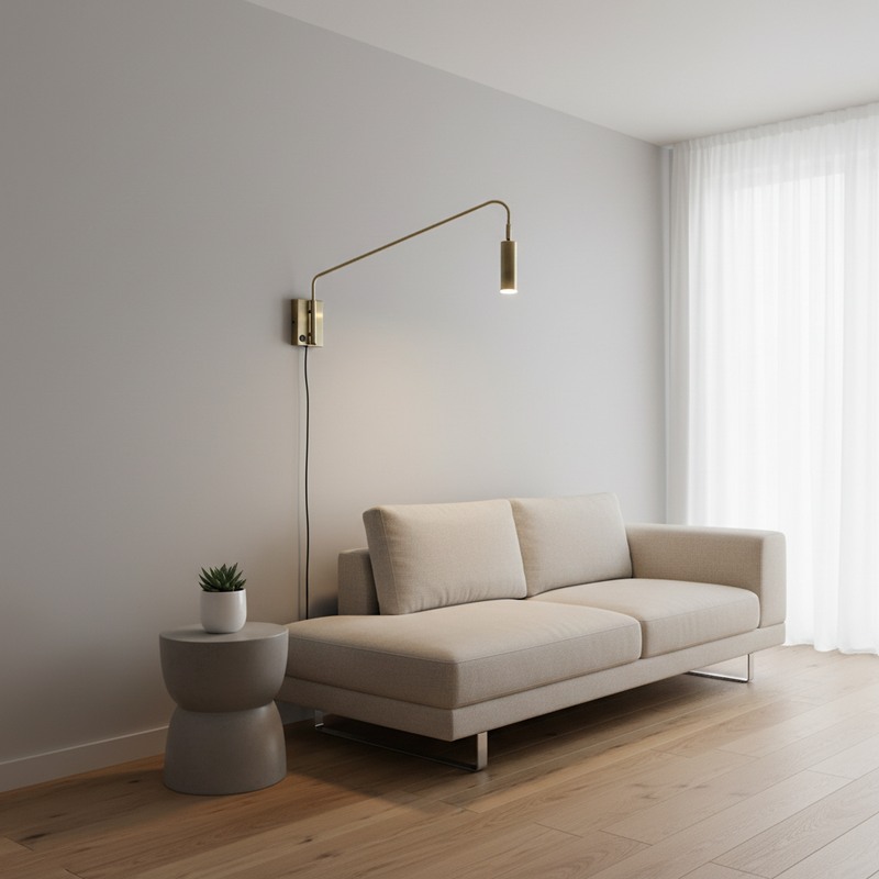 WALL LAMP-WB372 SATIN BRASS