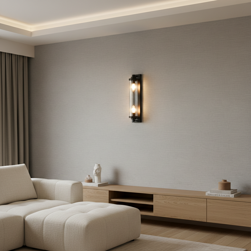 WALL LAMP-WB387/2 BLACK