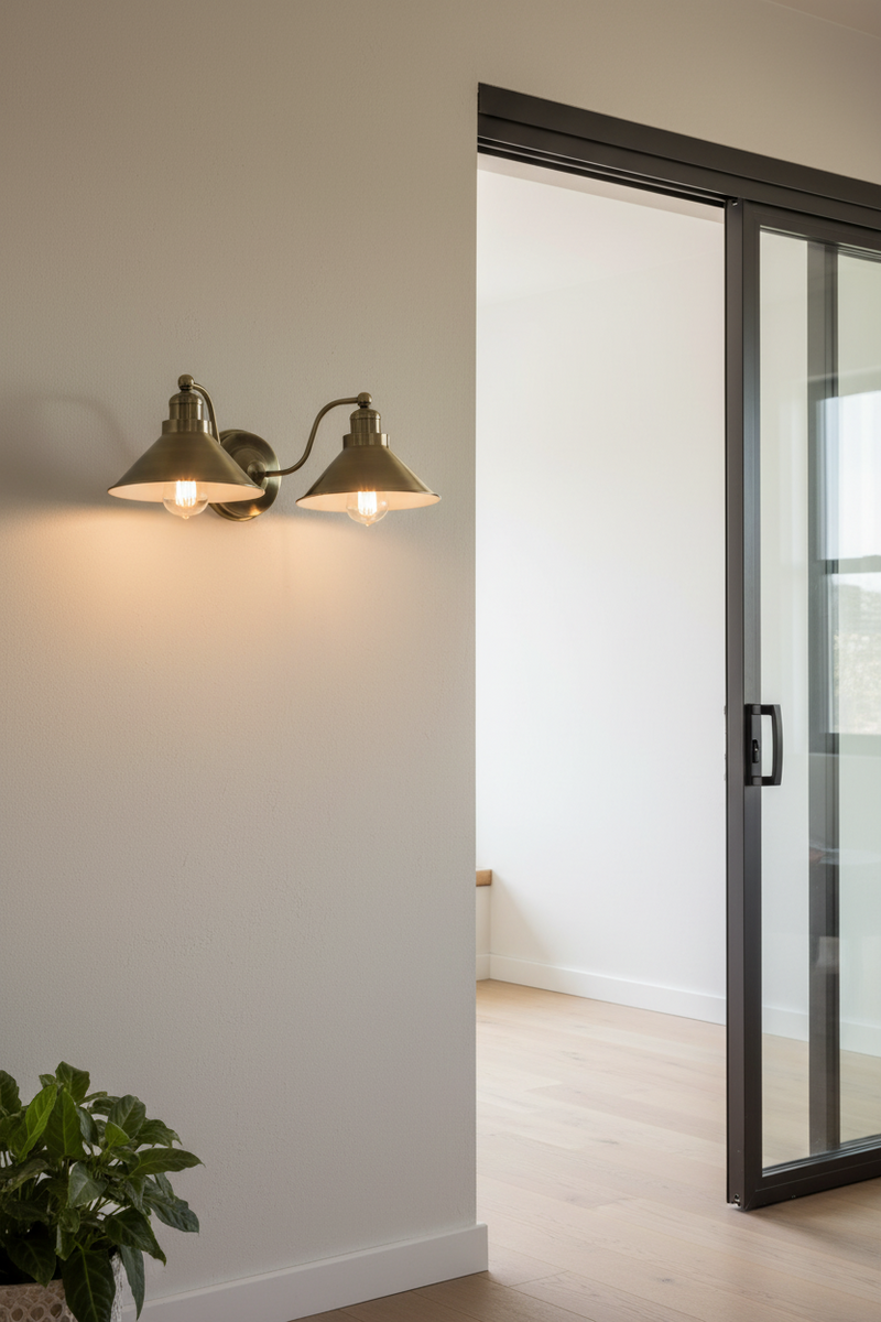 WALL LAMP-WB397/2 ANTIQUE