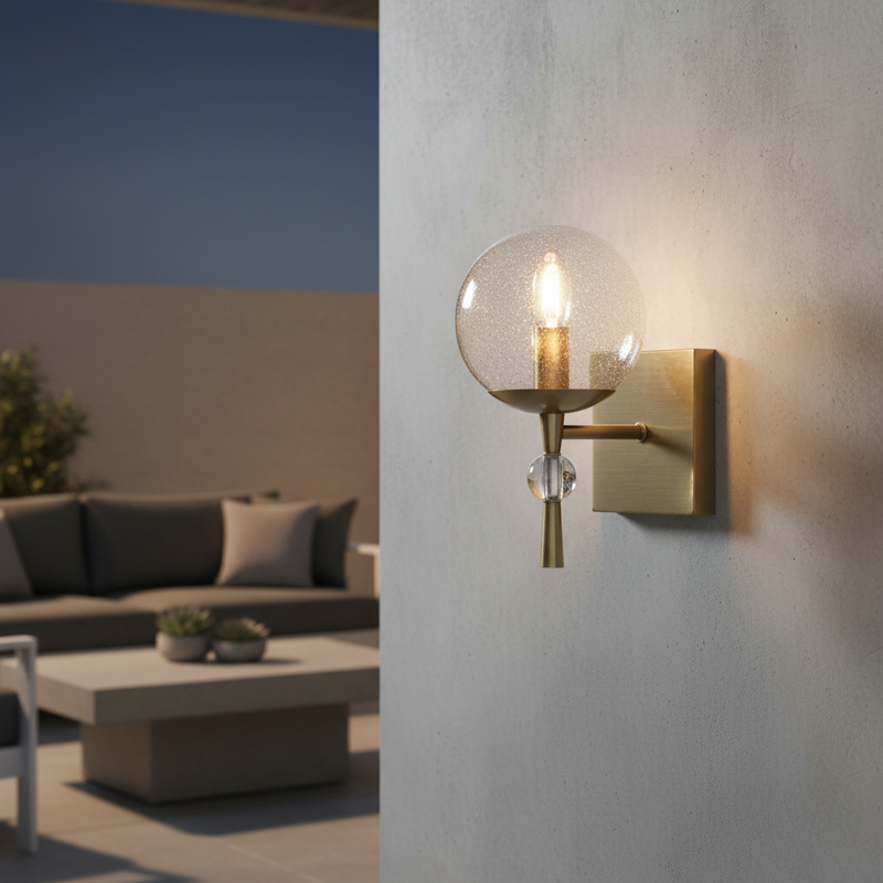 WALL LAMP-WB398/1 ANTIQUE