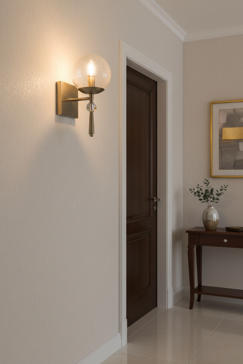 WALL LAMP-WB398/1 ANTIQUE