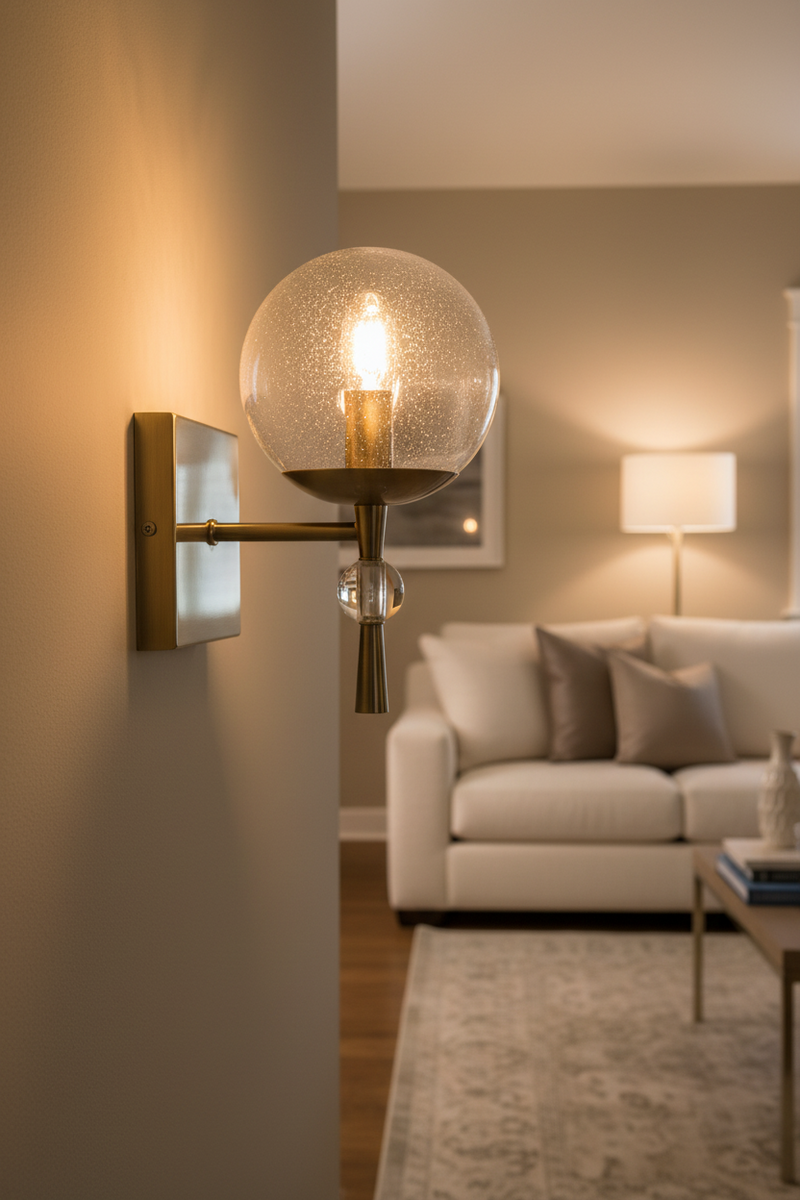 WALL LAMP-WB398/1 ANTIQUE