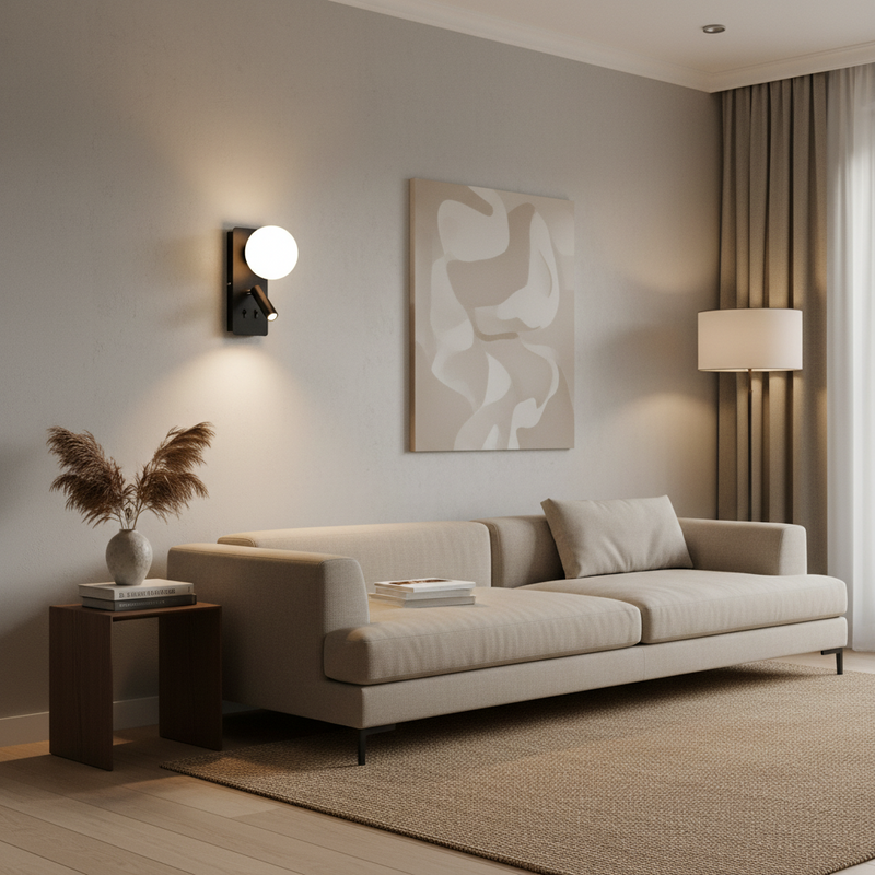 WALL LAMP-WB400/2 BLACK