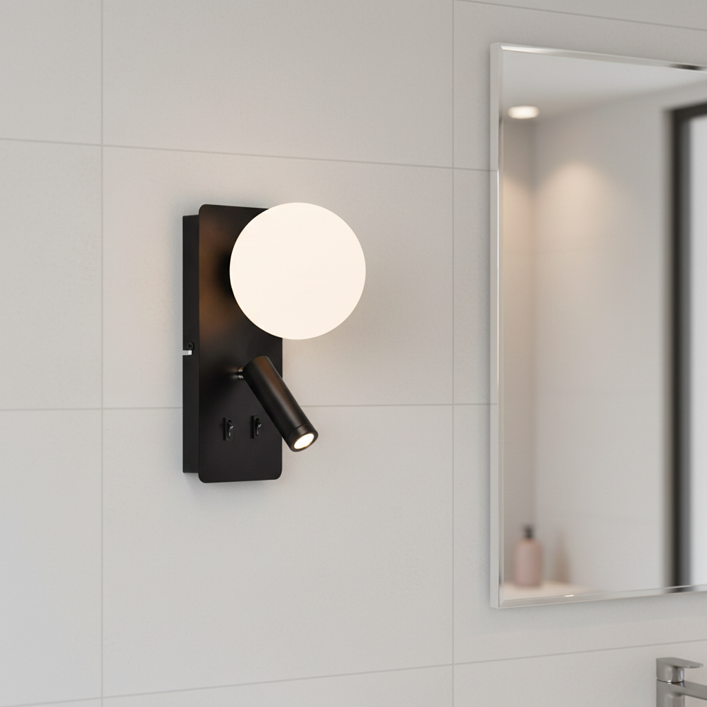 WALL LAMP-WB400/2 BLACK