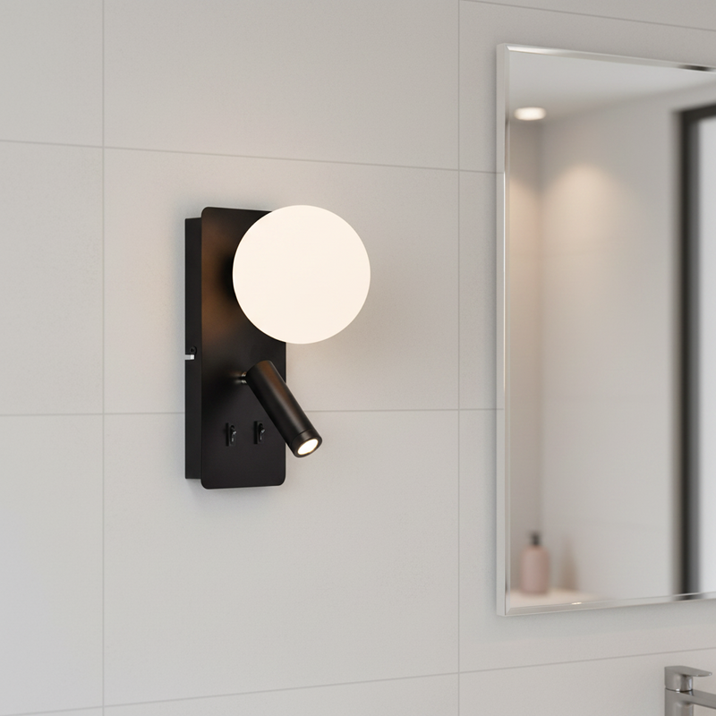WALL LAMP-WB400/2 BLACK