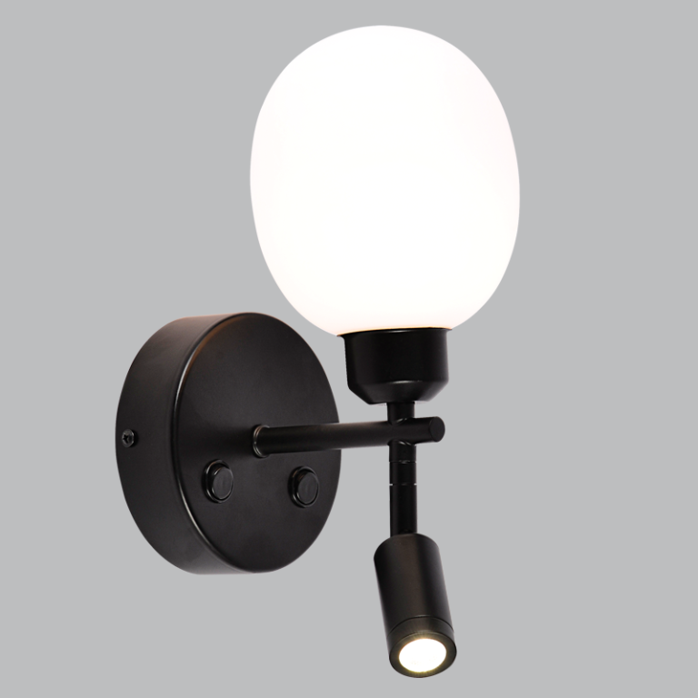 METAL WALL LAMP-WB403/2 BLACK
