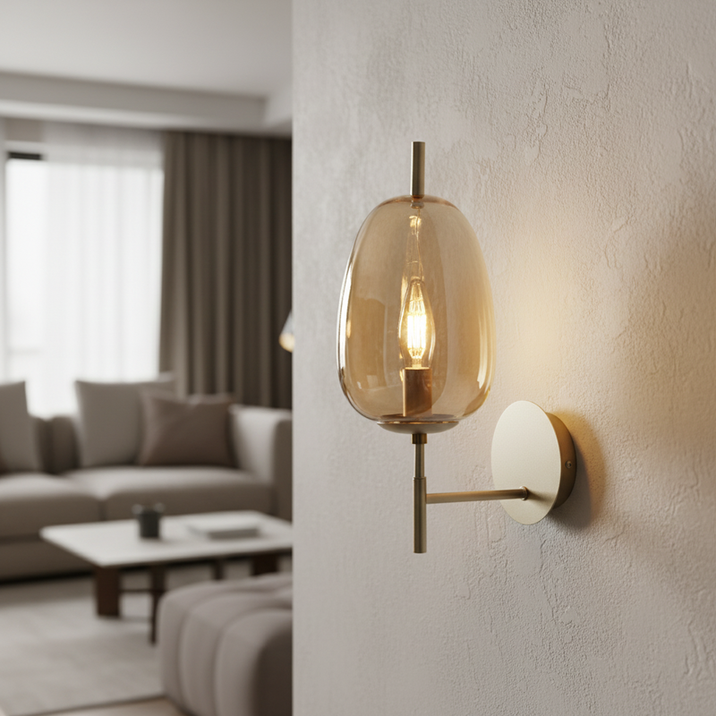 WALL LAMP-WB409/1 AMBER