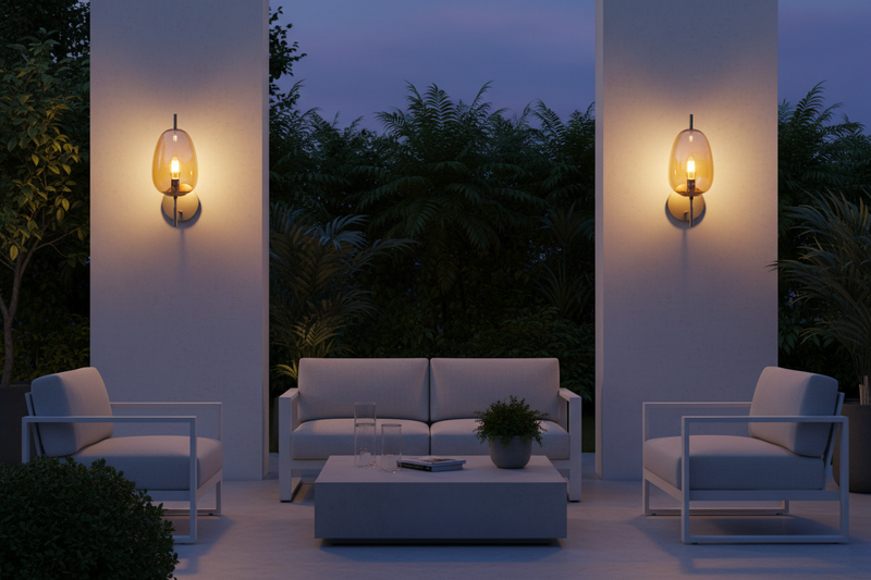 WALL LAMP-WB409/1 AMBER