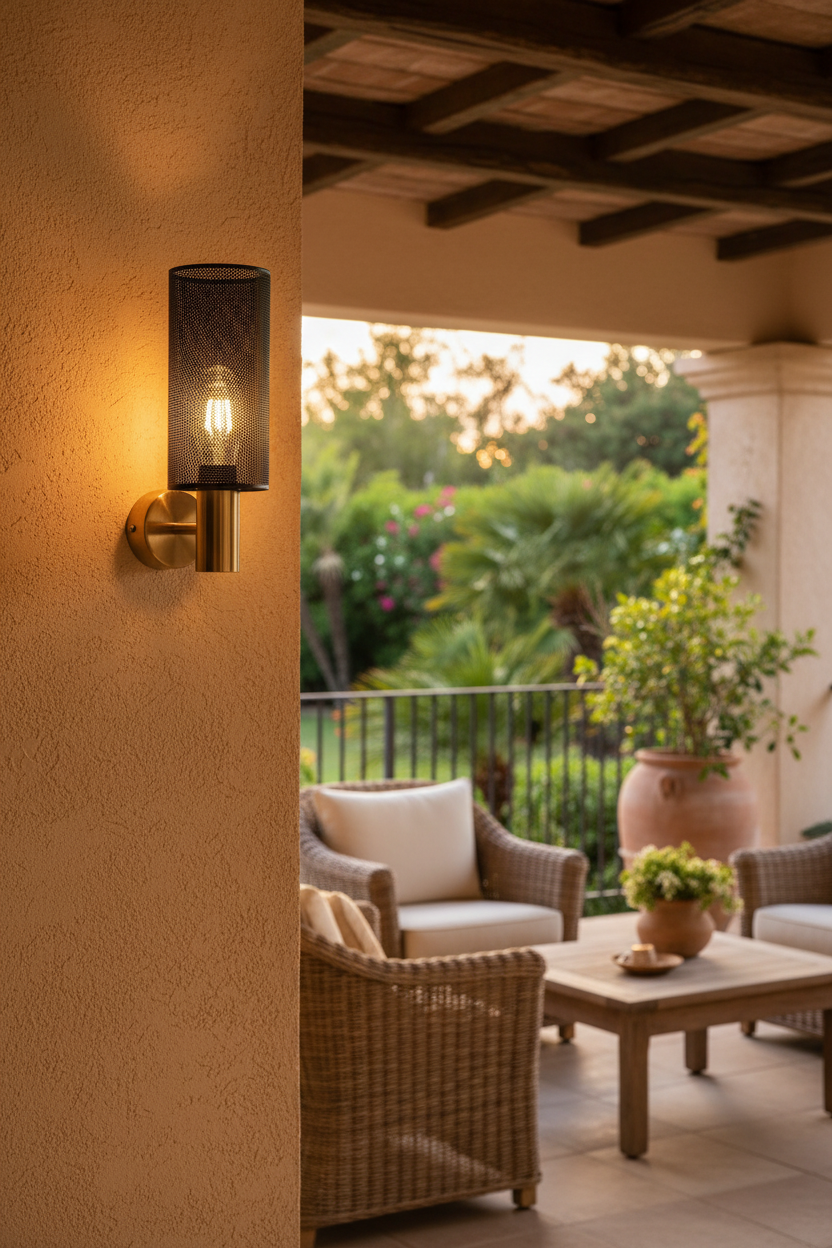 WALL LIGHT-WB415/1 BK/GD