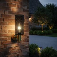 WALL LIGHT-WB415/1 BK/GD