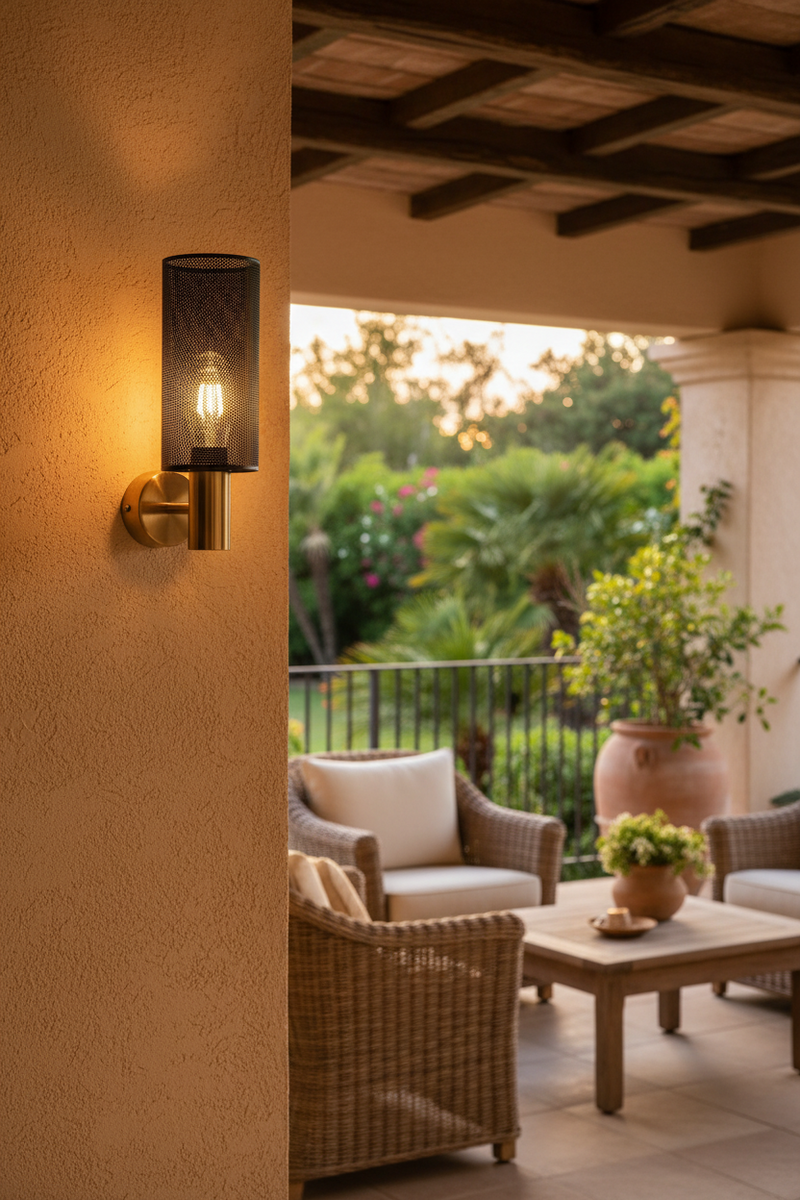 WALL LIGHT-WB415/1 BK/GD