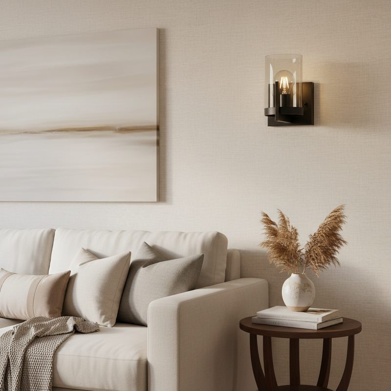 WALL LAMP-WB804/1 BLACK GOLD