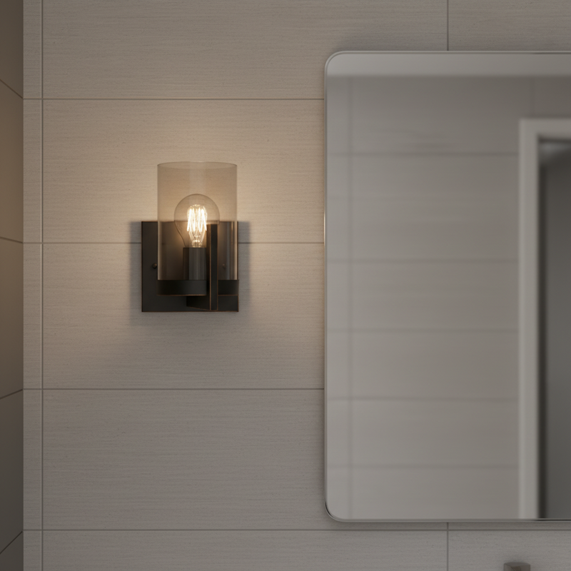 WALL LAMP-WB804/1 BLACK GOLD