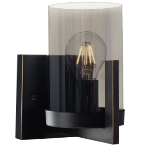 WALL LAMP-WB804/1 BLACK GOLD