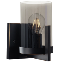 WALL LAMP-WB804/1 BLACK GOLD