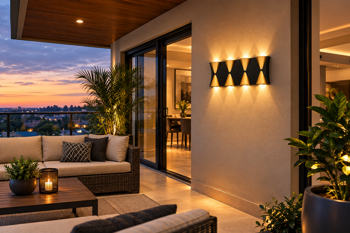 WL8314/4 Up and Down Facing Wall Lamp-IP54-3000K-(2 Years Warranty)-Modern Balcony-Mr Smart Lighting Company.