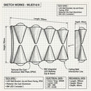 WL8314/4 Up and Down Facing Wall Lamp-IP54-3000K-(2 Years Warranty)-Mr Smart Lighting Company