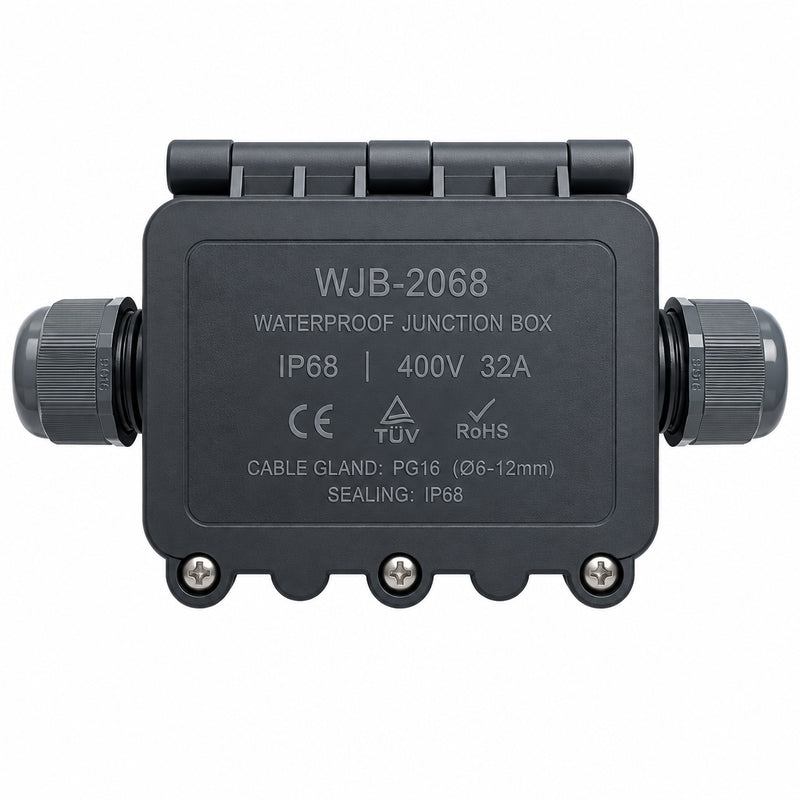 Waterproof Junction Box-WJB-2068-IP68-400V/32A-Mr Smart Lighting Company