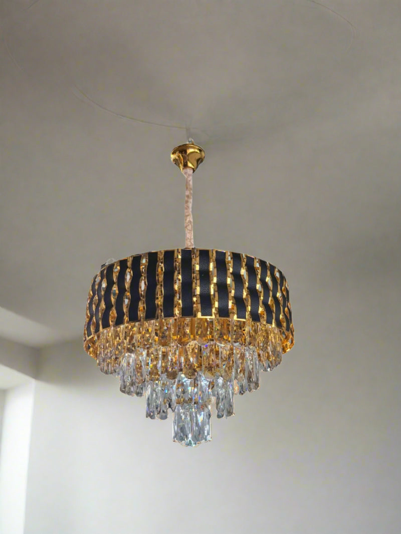 Vintage style LED crystal pendant light BQ-FL646.