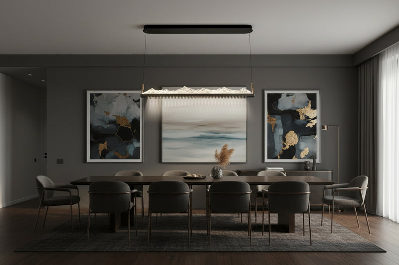 DR LIGHTS-DRSA3002-LED ELECTRIC LIFTING ICE BAR-220V PENDANT LIGHT-1200MM-180W TRICOLOR.