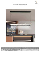 LED CHANDELIER 220V-1000MM-160W-TRICOLOR-DRSA 2132.