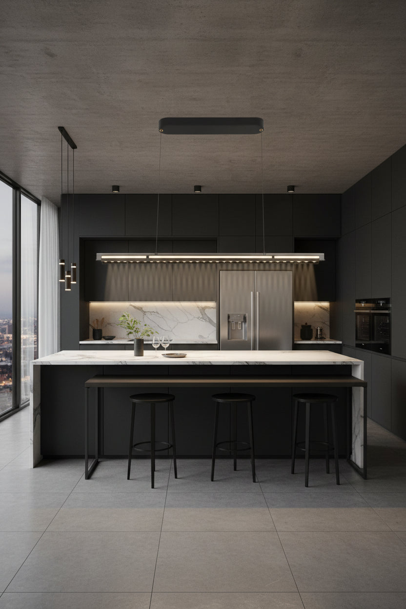 PENDANT LIGHT-DRSA-3001 LED RETRACTABLE PENDANT LIGHT.