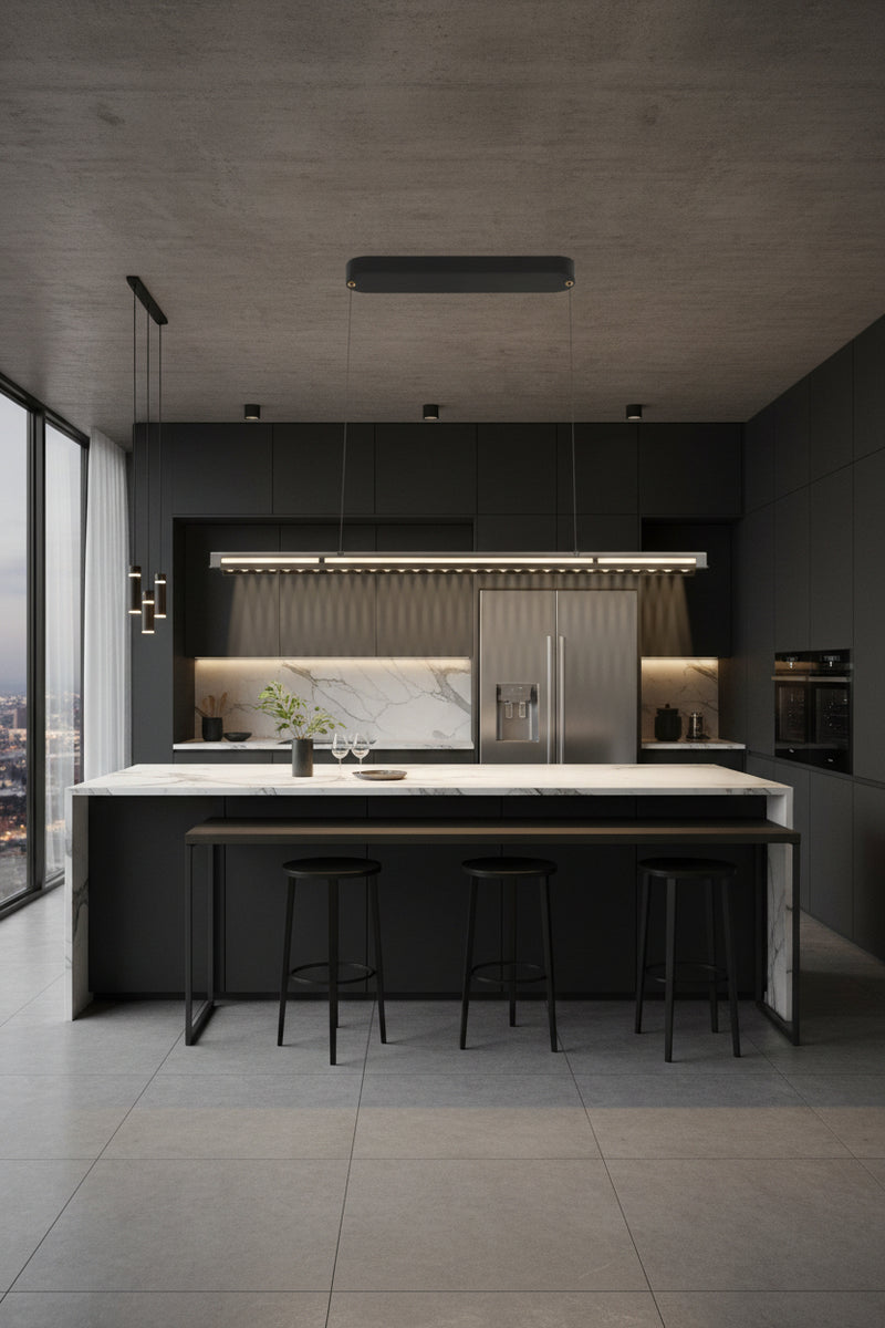 PENDANT LIGHT-DRSA-3001 LED RETRACTABLE PENDANT LIGHT.