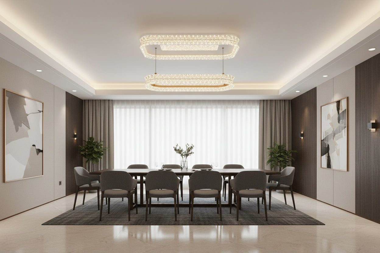 CHANDELIER LED LIGHT-DRSA3004 TRICOLOR-RETRACTABLE LIGHT.