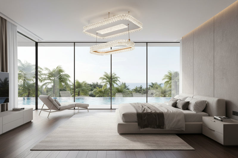 CHANDELIER LED LIGHT-DRSA3004 TRICOLOR-RETRACTABLE LIGHT.