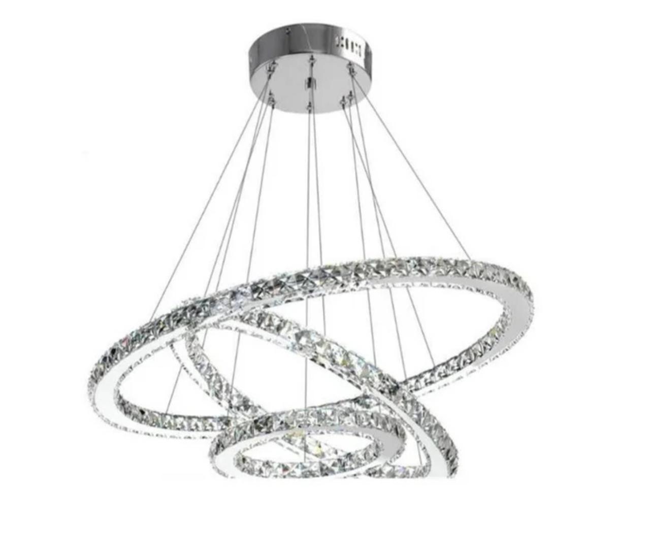 3 Rings Crystal Adjustable Color Changing Pendant Light. - Mr.Smart SA's Best Online Shopping Store