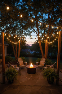 20M 20 Bulbs- Solar LED Festoon Outdoor String Lights.