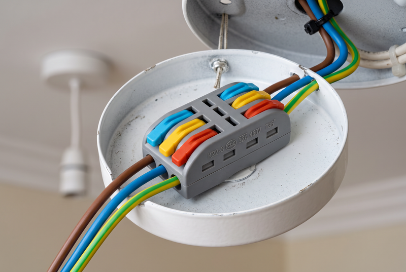 XY222 3P Wire Connector-3 WAY-IP20-3 Way Block Connector/Ceiling fitting-Mr Smart Lighting Company.