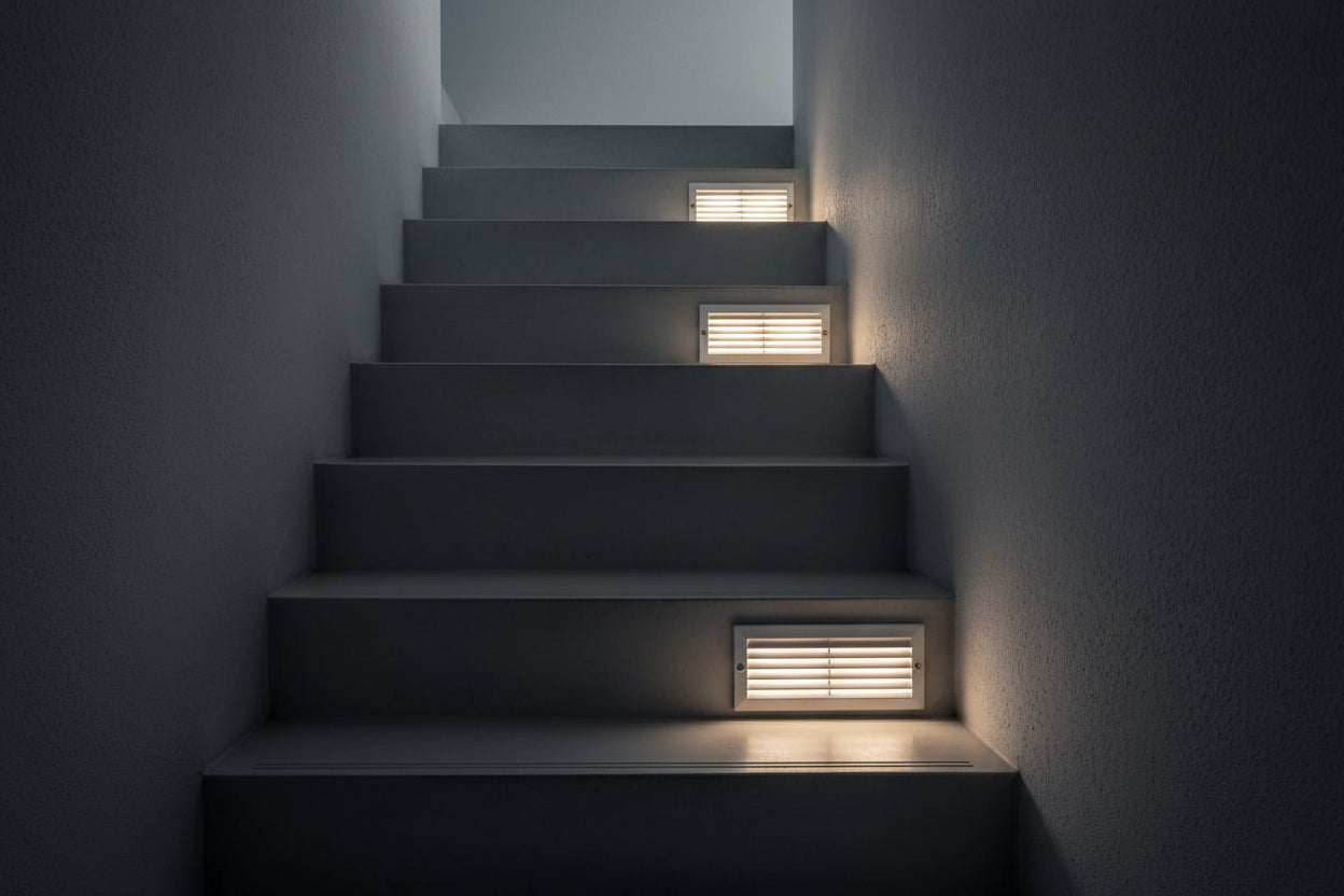 B38W BRICK LIGHT LOUVRE WHITE 60W.