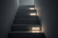 B38W BRICK LIGHT LOUVRE WHITE 60W.
