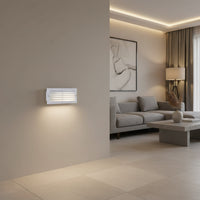 B38W BRICK LIGHT LOUVRE WHITE 60W.