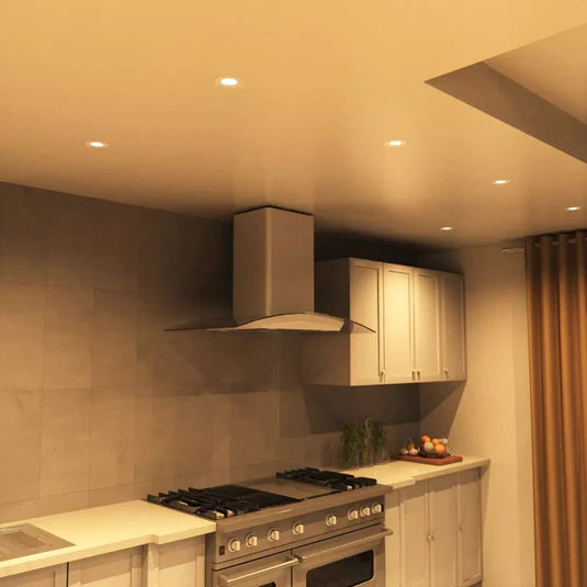 6W Warm White 3000K LED downlight.