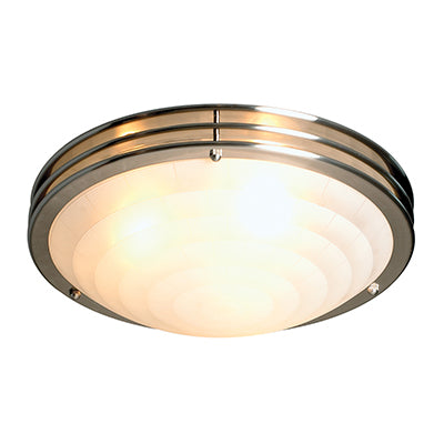 Radiant Lighting Casa Ceiling Light Satin Chrome E27 3x60w